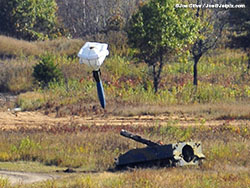 bomb in flight